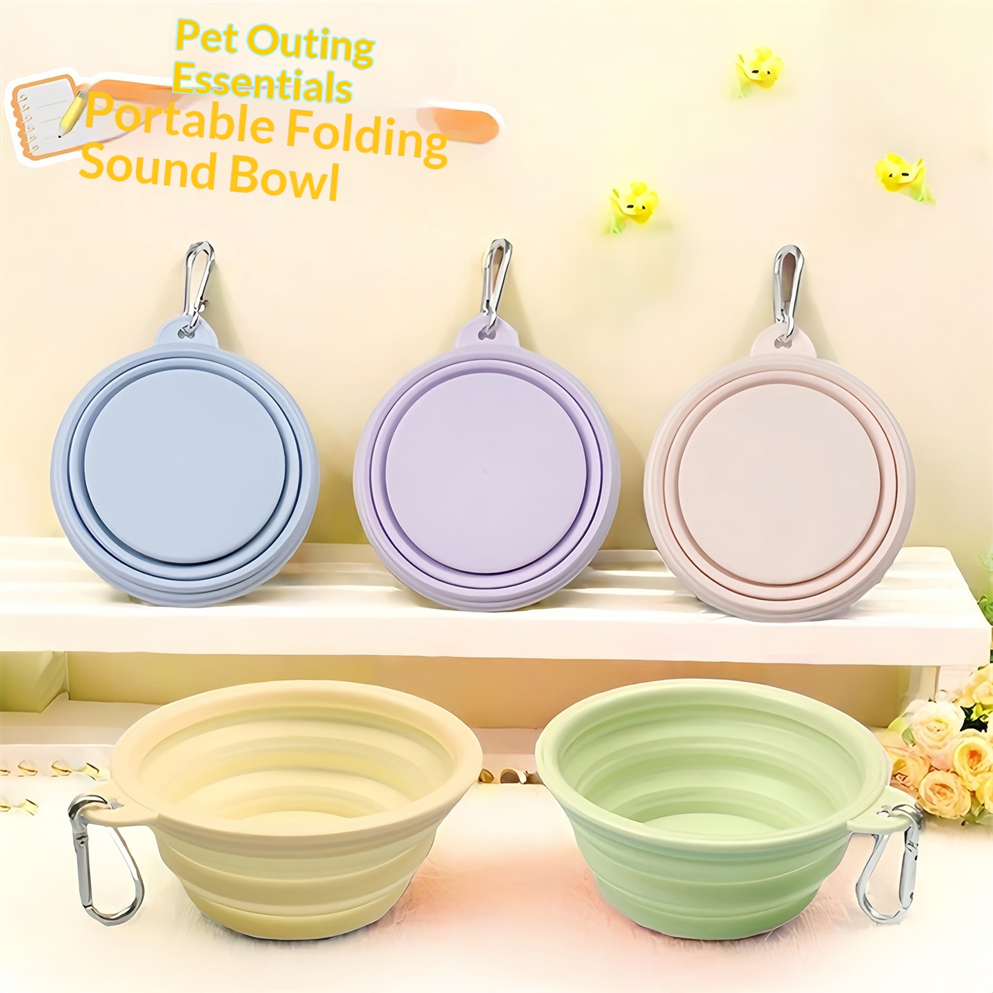 Water Bag Collapsible - Mangkuk Makanan dan Air Anjing Silikon