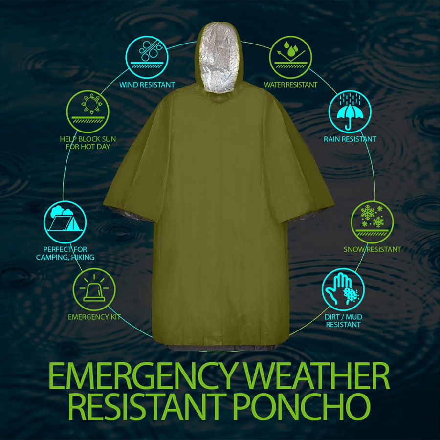 Set Ponco Darurat 3/5 Pak - Ta - Emergency Poncho Rain ulasan dan harga