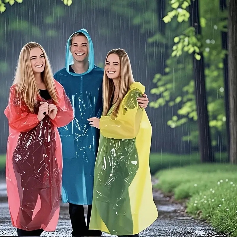 15/30PCS Jas Hujan Transparan  - Emergency Poncho Rain ulasan dan harga